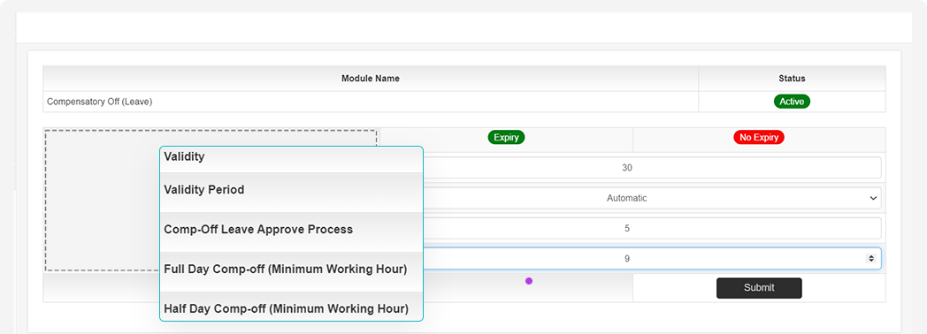 Compensatory Off Management